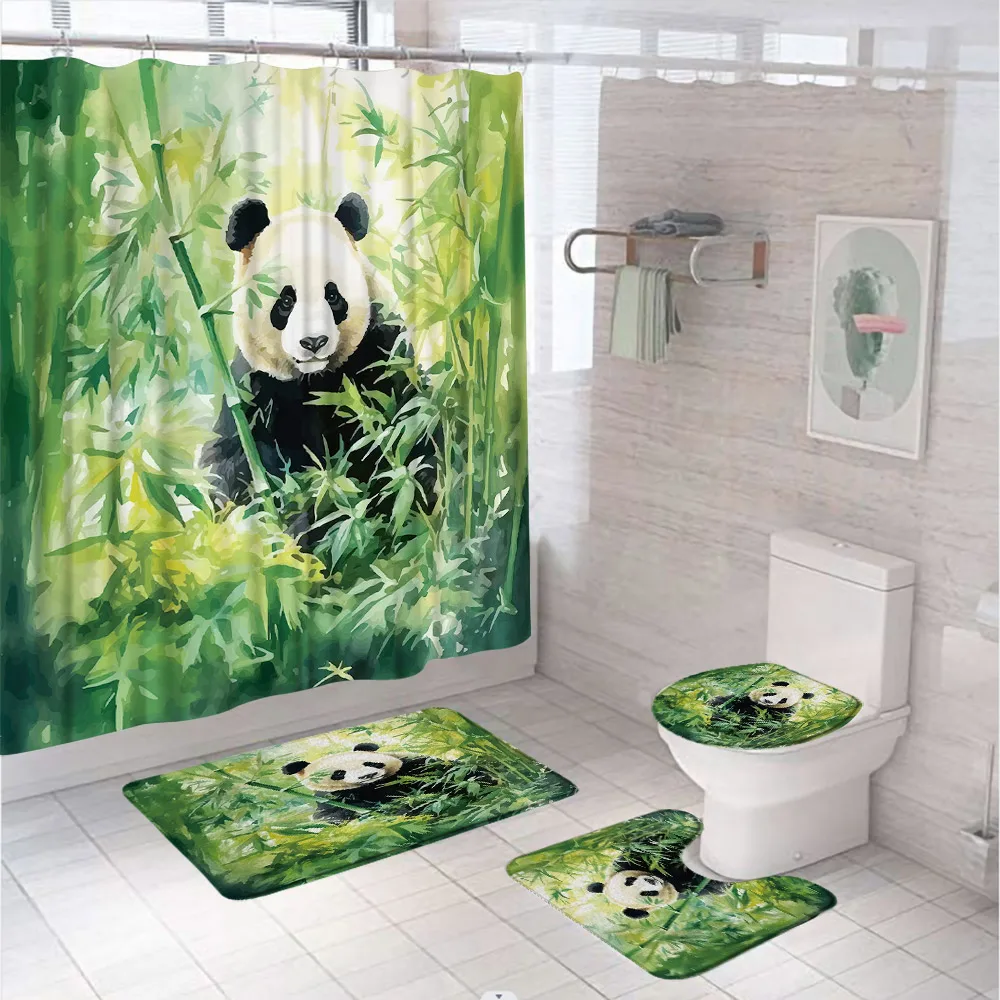 4Pc Aquarel Groene Bamboe Douc - Bamboo Bath Mat recensie en prijs