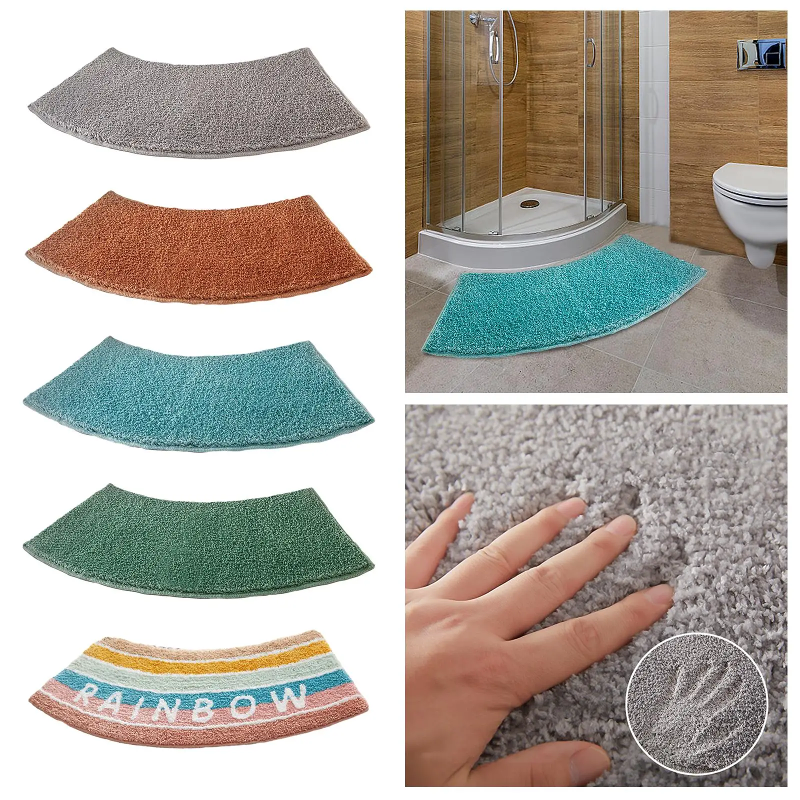 Gebogen douchematten, toiletma - Bamboo Bath Mat recensie en prijs