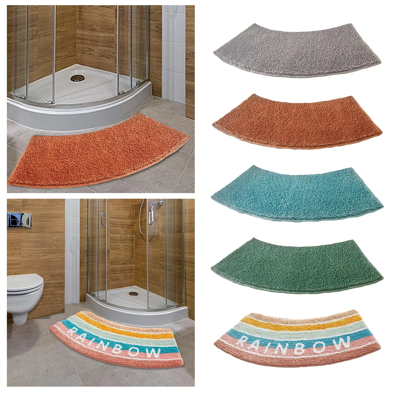 Gebogen douchematten, toiletma - Bamboo Bath Mat recensie en prijs