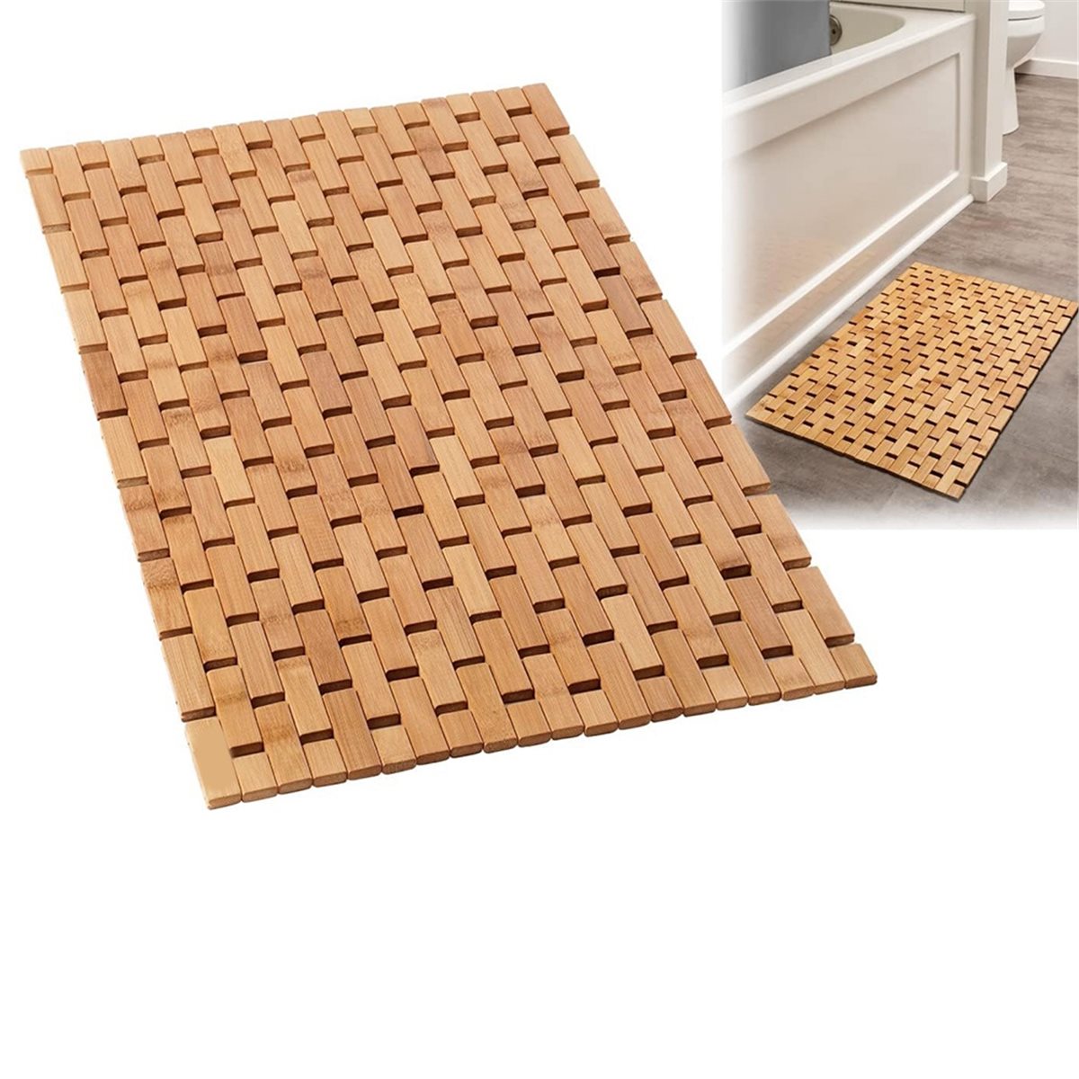 NOCM Bamboe Badmat - Opvouwbar - Bamboo Bath Mat recensie en prijs