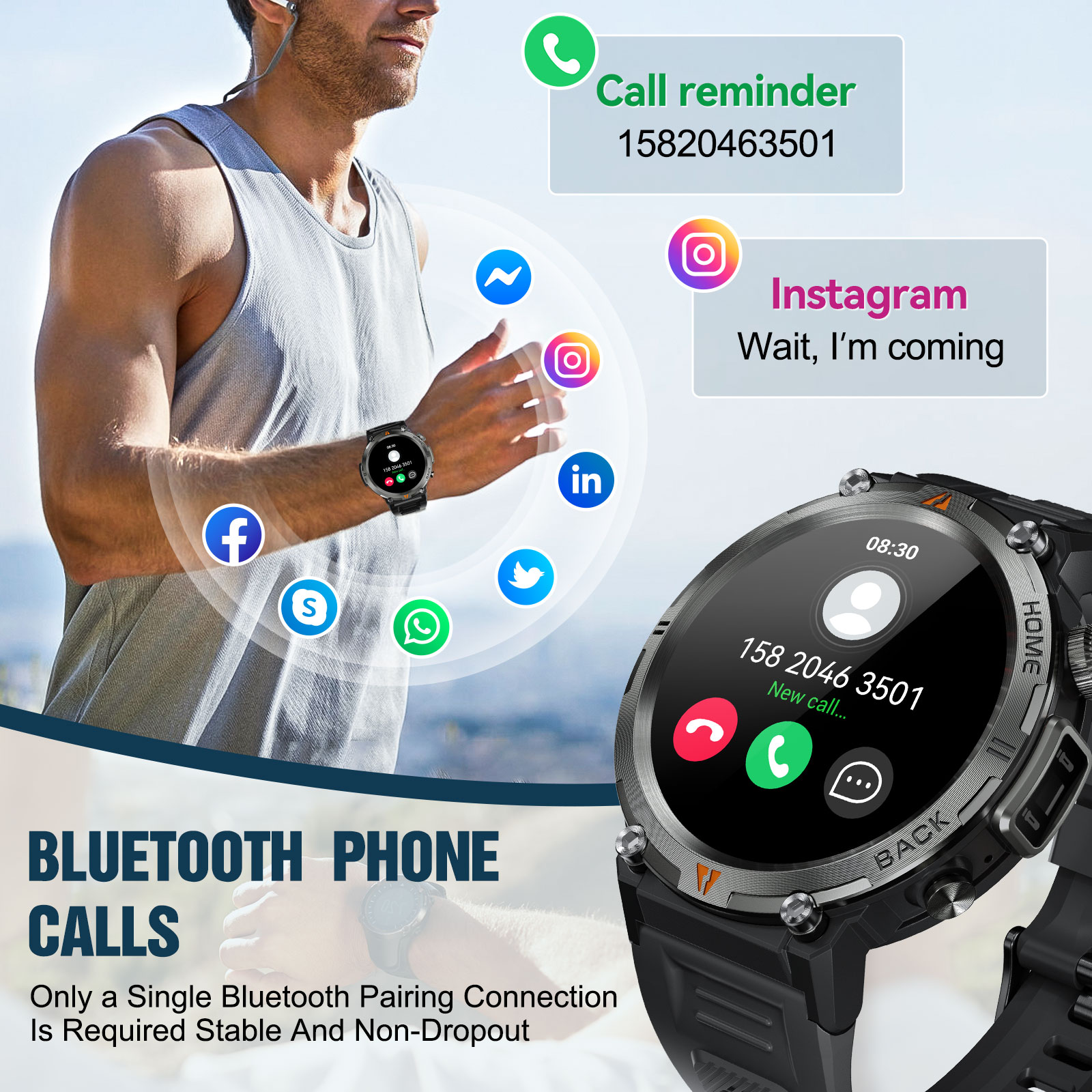 EIGIIS KE3 Bluetooth Oproep Sm - Health Wellness Bracelet recensie en prijs
