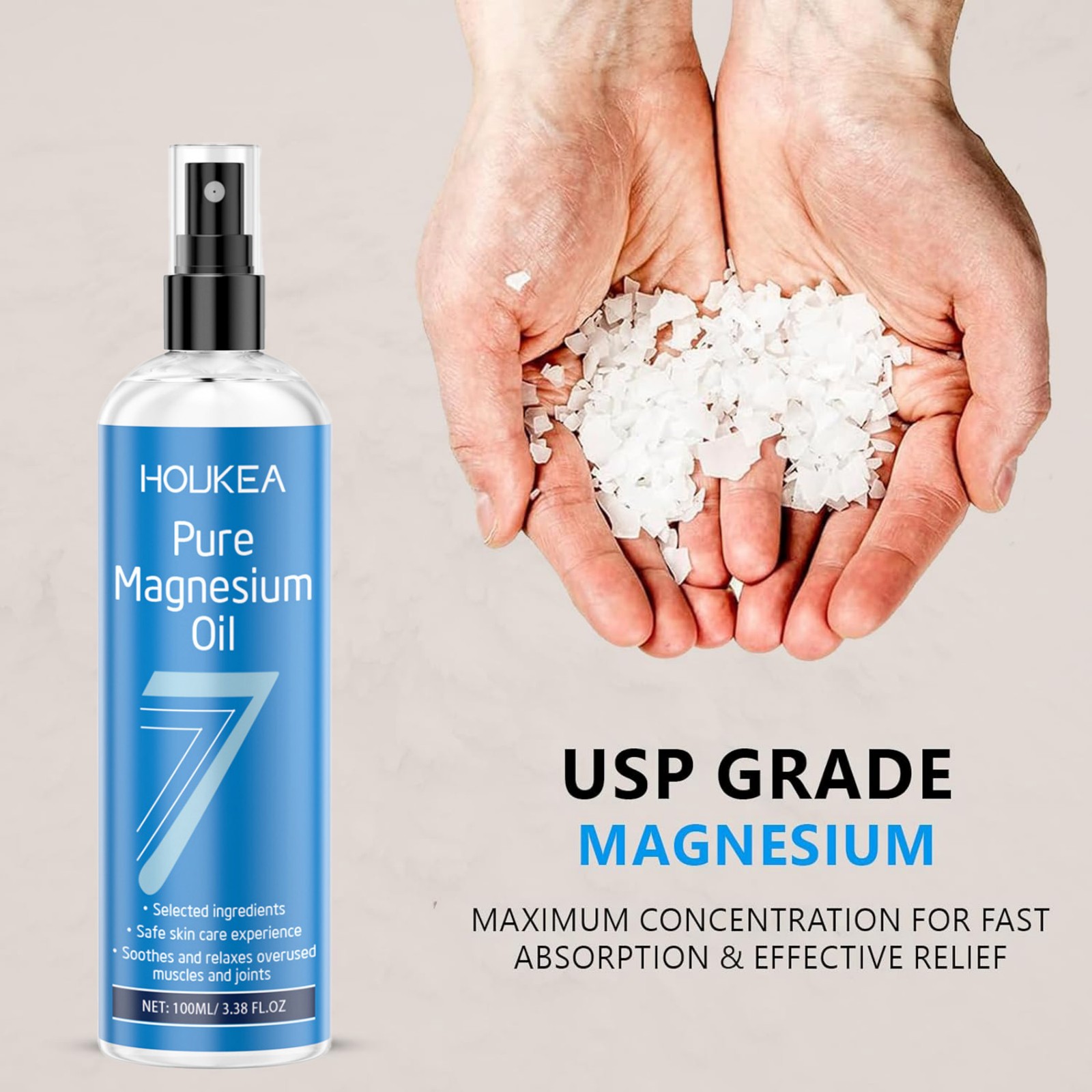 Pure Magnesium Olie Spray 100m - Bath Salts Magnesium recensie en prijs