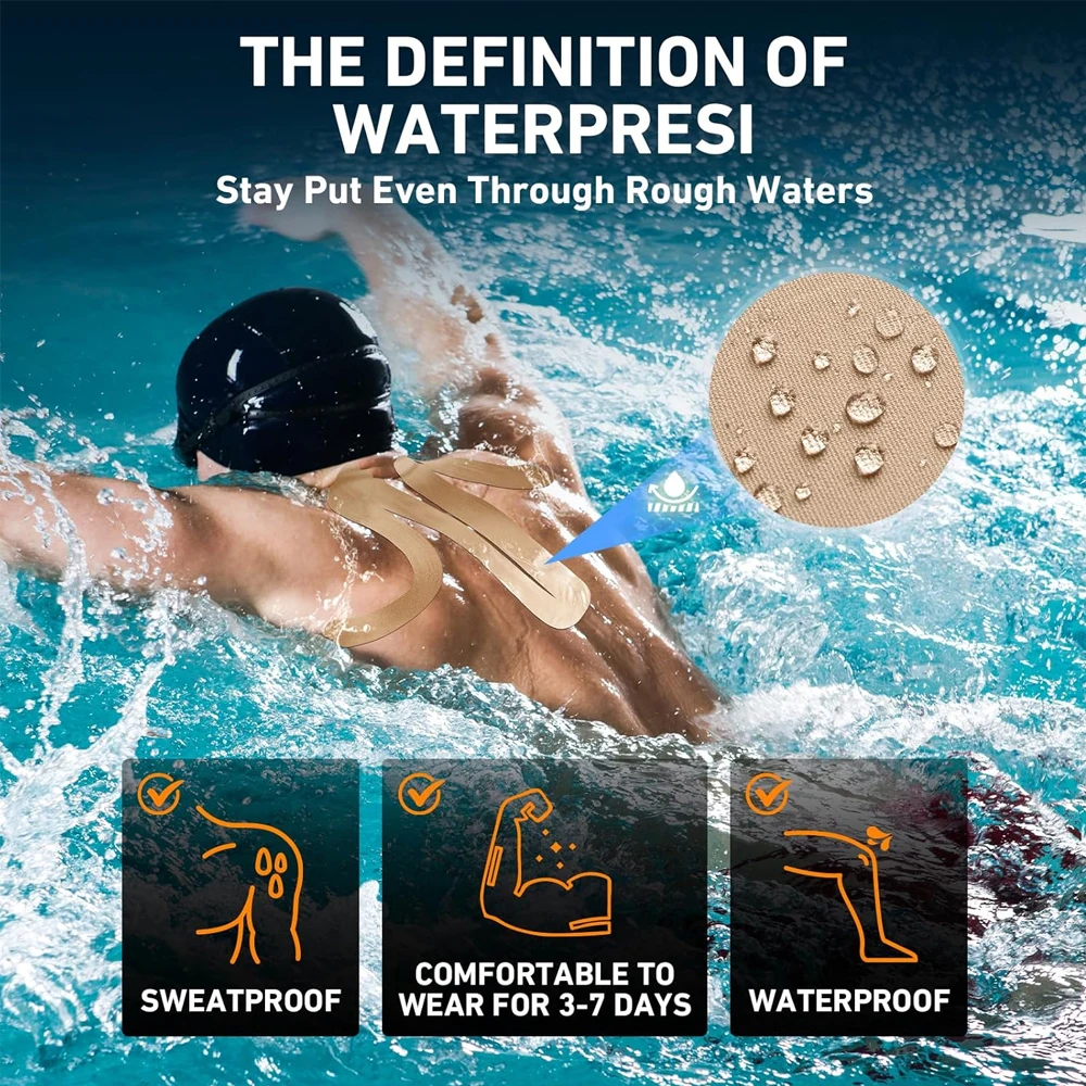 5-delige voorgesneden kinesiol - Sports Taping Precut recensie en prijs