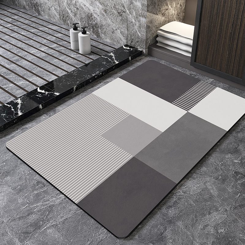 Noordse geometrische diatomiet - Bamboo Bath Mat recensie en prijs