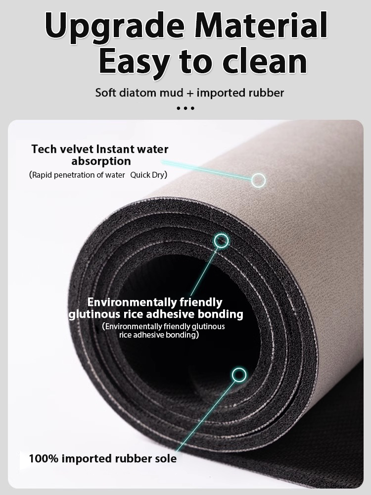 Noordse geometrische diatomiet - Bamboo Bath Mat recensie en prijs