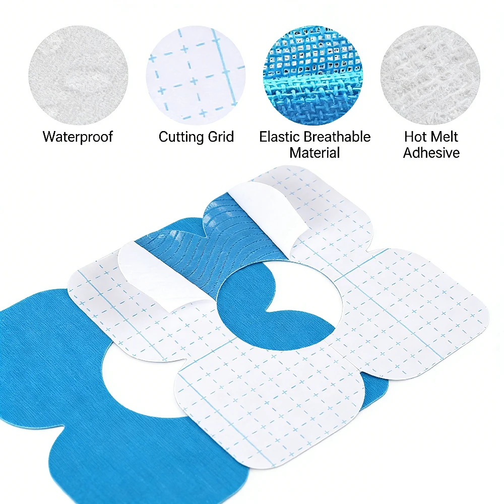 10-delige set voorgeknipte kin - Sports Taping Precut recensie en prijs